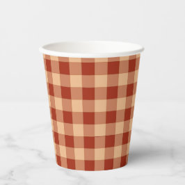 Brown Checkered Gingham Pattern