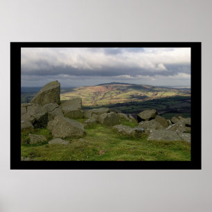 Brown Clee do monte de Clee. Poster pelo cARTerART