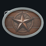 Brown Cowboy Russo Western Country Texas Star<br><div class="desc">Brown Cowboy Rustic Western Country Texas Star cinto. Acessórios de fazenda de cowboy.</div>