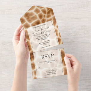 Brown Cream Giraffe Safari