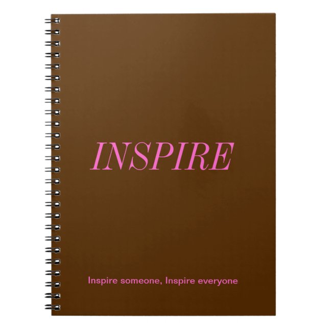 Brown e caderno cor-de-rosa (Frente)