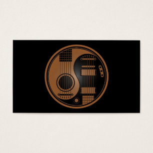 Brown e guitarra elétricas acústicas Yin Yang do