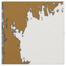 Brown e tecido branco do impressão da vaca