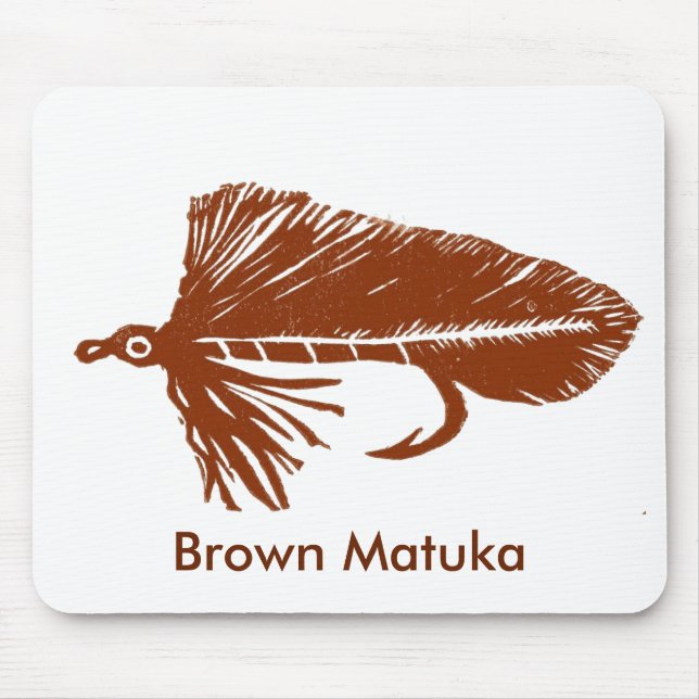 "Brown Matuka" Classic Trout Fly Mousepad (Frente)