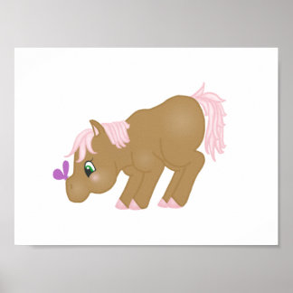 Brown Pony Impressão
