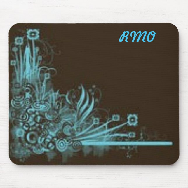 Brown & redemoinho azul Mousepad (Frente)