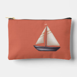 Brown Sailing Boat and Name on Red