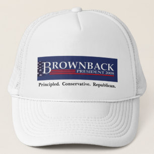 BROWNBACK PARA o PRESIDENTE boné