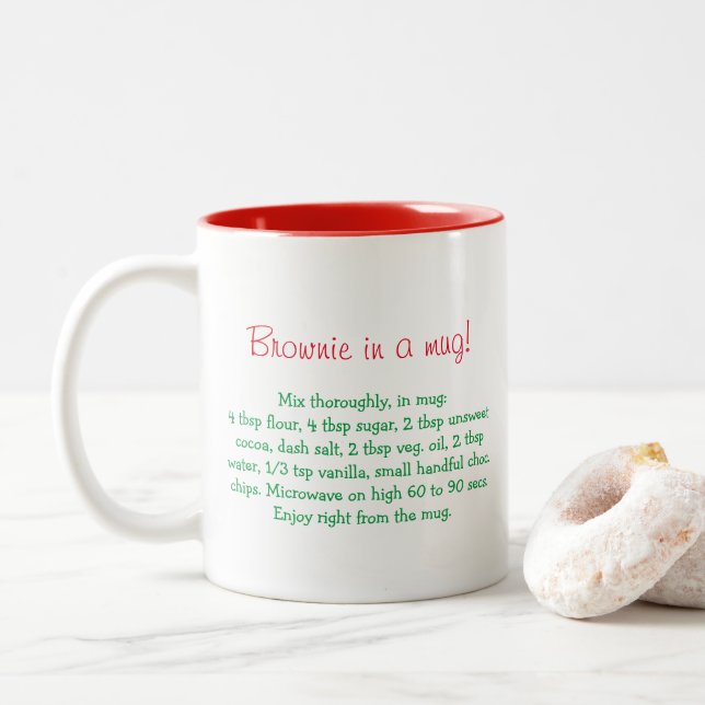 Brownie em uma caneca personalizada (Com Donut)