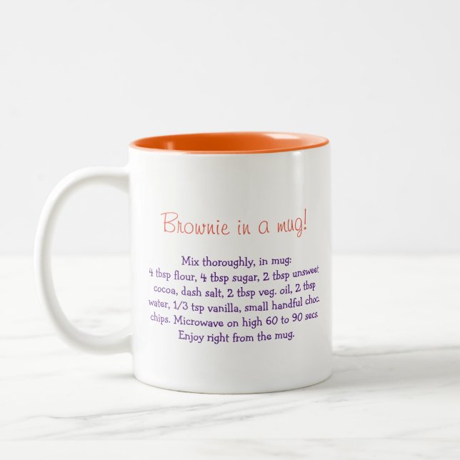 Brownie em uma caneca personalizada (Esquerda)