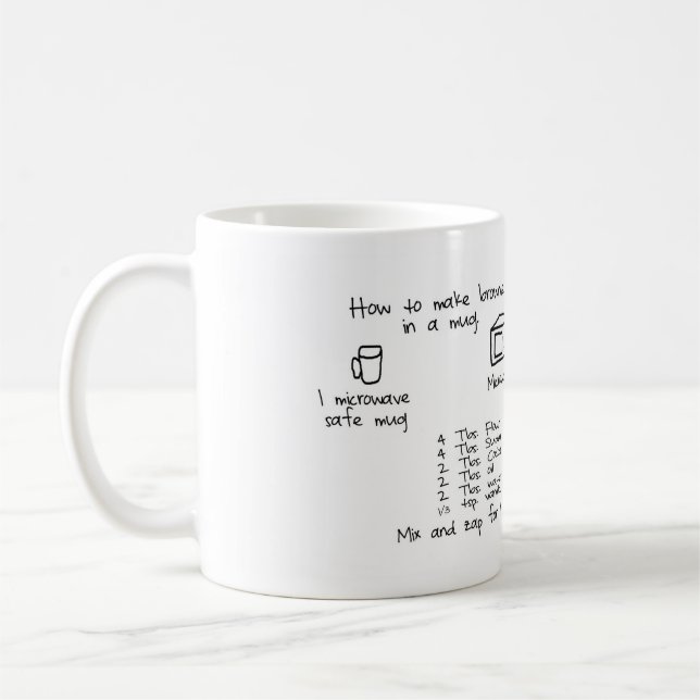 Brownies em uma caneca (Esquerda)