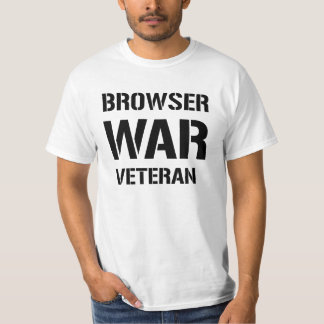 BROWSER WAR VETERAN - Camisa branca para desenvolv