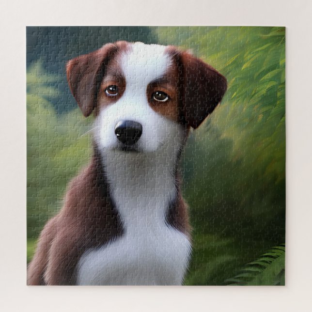 Bruce The Border Collie Puppy, Quebra-cabeça De Ji (Vertical)