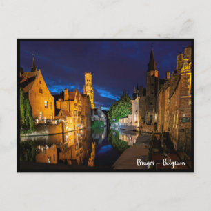 Bruges, Bélgica. Brujas, Bélgica cartão postal