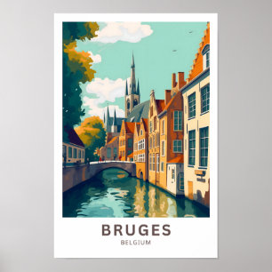 Bruges Belgium Viagem Impressão