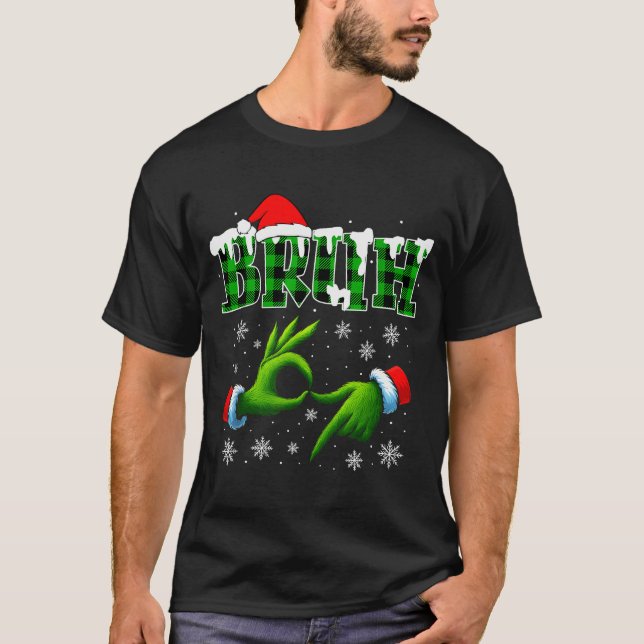 Bruh 67 Seis Sete 6 7 Camisas Piada de Natal Meme  (Frente)