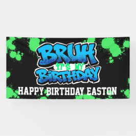 Bruh É Meu Aniversário Banner | Personalizado para