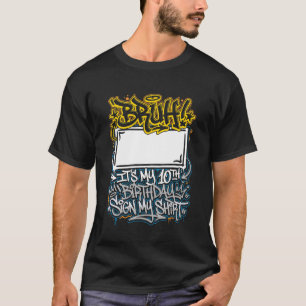 Bruh! Sinal de celebração do 10º na minha camiseta