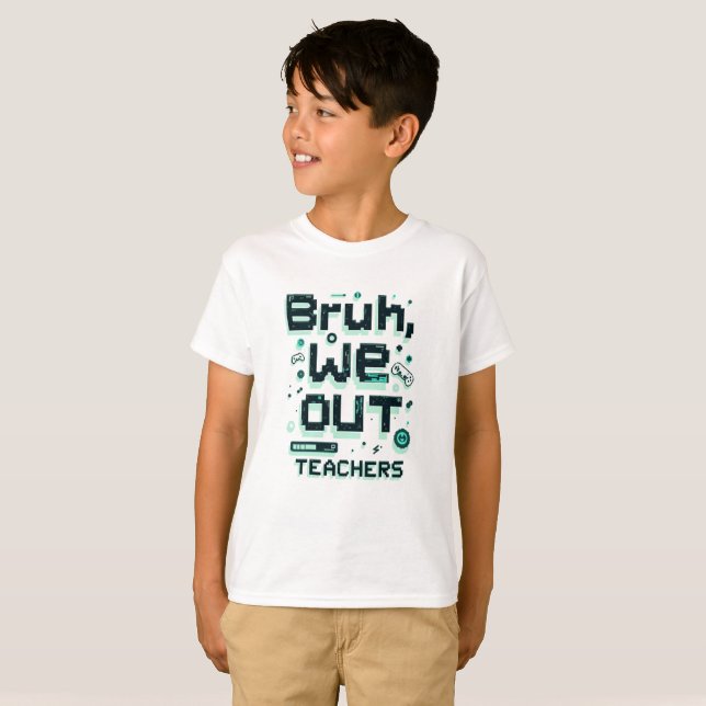 Bruh, We Out – Funny T-Shirt (Frente Completa)