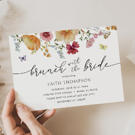 Brunch com Convite para Chá de Flor Selvagem Bride