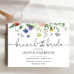 Brunch com Convite para Chá de Flor Selvagem Bride<br><div class="desc">Este Brunch com o Chá de panela Bride é perfeito para celebrar a noiva a ser ou uma noiva que já fugiu. Personalize com suas informações para que a noiva seja.</div>