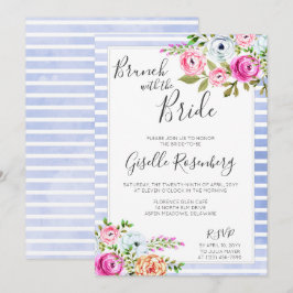 Brunch Com O Convite Floral Moderno Da Noiva