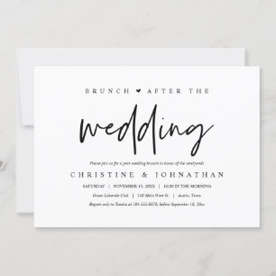 Brunch com os recém-casados, convite pós-casamento