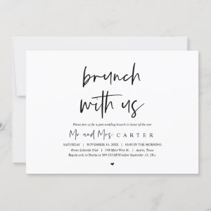 Brunch com os recém-casados, convite pós-casamento