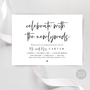 Brunch com os recém-casados, convite pós-casamento