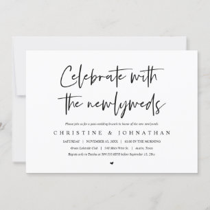 Brunch com os recém-casados, convite pós-casamento