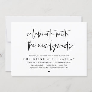 Brunch com os recém-casados, convite pós-casamento