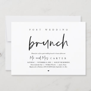 Brunch com os recém-casados, convite pós-casamento