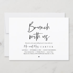 Brunch com os recém-casados, postar convite para c