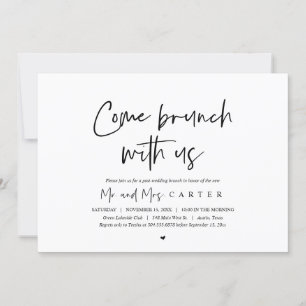 Brunch com recém-casados, convite para casamento p