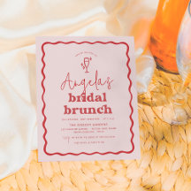 Brunch De Brida De Groovy, Rosa E Vermelho, Vermel