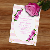 Brunch de Formatura com Rosas Rosas Listradas