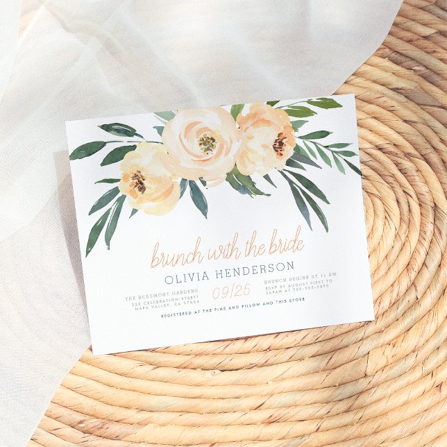 Brunch De Orçamento Com O Chá de panela Floral Da  (Criador carregado)