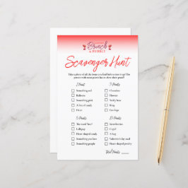 Brunch e Bubble Dia de os namorados Hunt Game