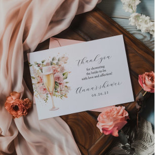 Brunch e Cartões de agradecimentos Floral de Aqu