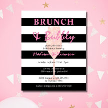 Brunch econômico e champanhe rosa glitter Bubbly