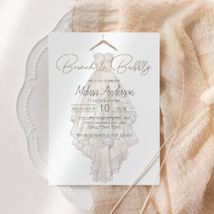 Brunch Floral Elegante Cor-de-Rosa Moderna