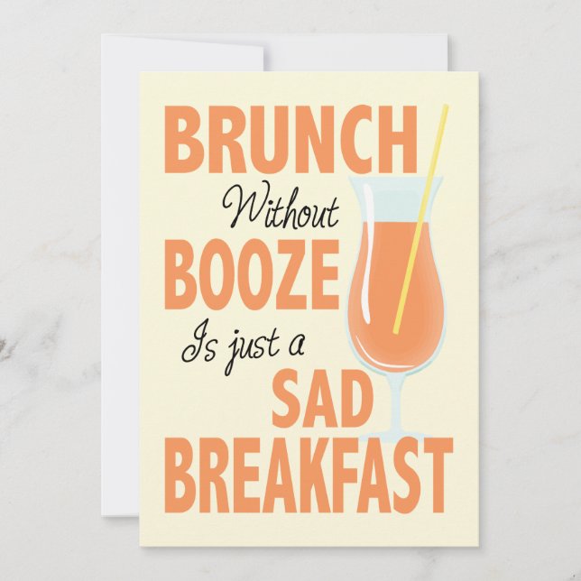 Brunch sem convite para Brunch Booze (Frente)