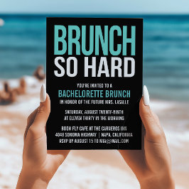Brunch Tso Duro Bachelorette Convites Brunch