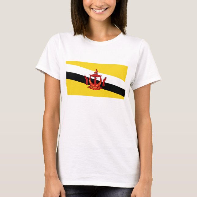 Brunei Flag x Map T-Shirt (Frente)