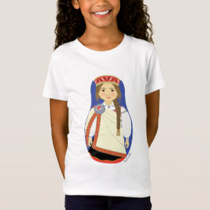 Brunette Matryoshka Girls T-Shirt