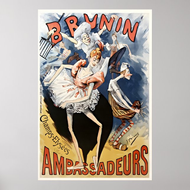 Brunin Ambassadeurs - Vintage Poster Prints (Frente)