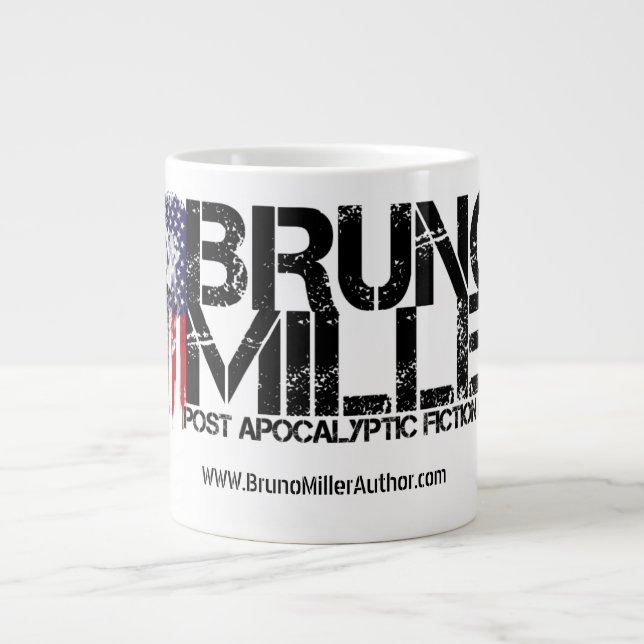 Bruno Miller logo caneca de café (Frente)