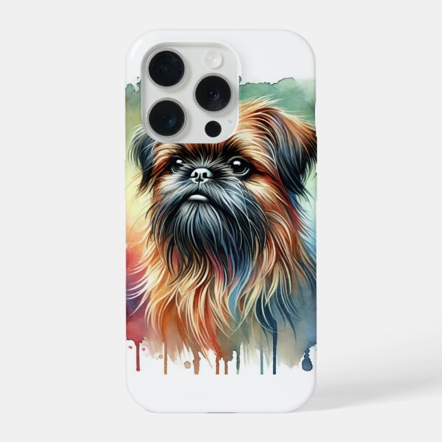 Brussels Griffon 211024AREF125 - Watercolor (Verso)