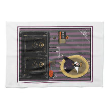 Bruxa Branca de Neve e toalha de cozinha de bolo