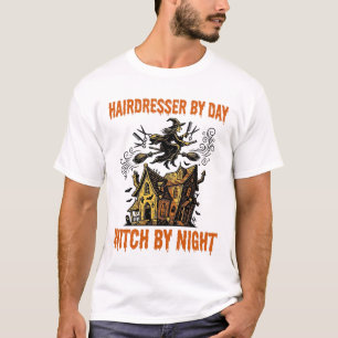 Bruxa Cabeleireira Halloween Camisa Vintage Salão_